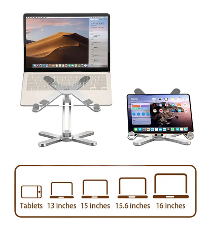 Support ordinateur portable ergonomique réglable – Rotation 360°