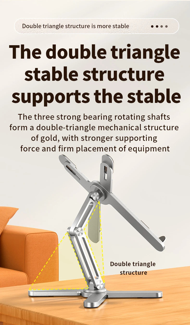 Support ordinateur portable ergonomique réglable – Rotation 360°