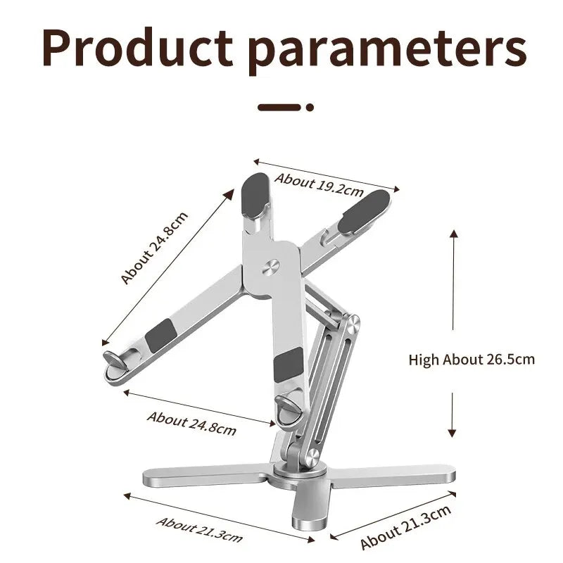 Support ordinateur portable ergonomique réglable – Rotation 360°