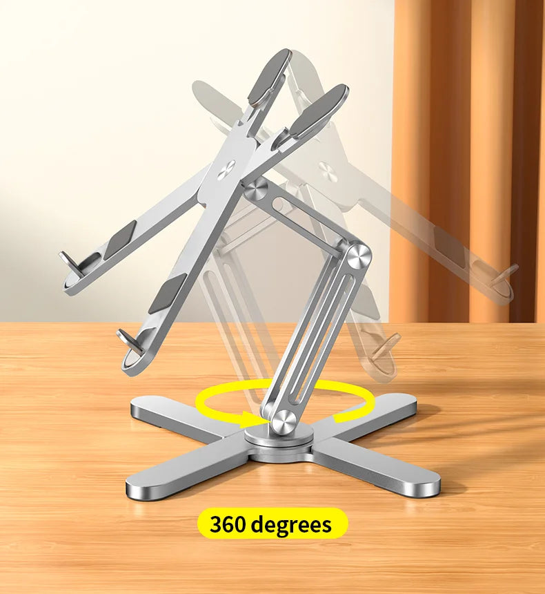 Support ordinateur portable ergonomique réglable – Rotation 360°