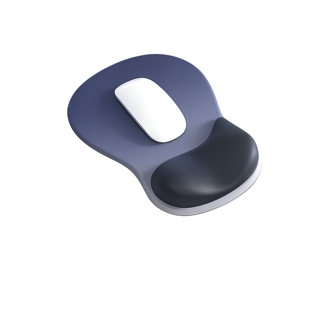 Tapis de souris ergonomique avec repose-poignet en gel – Anti-douleur